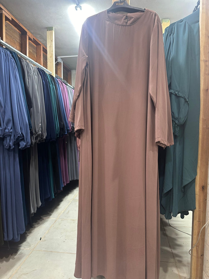 فستان بيسك ( اساس ) لون نود طويل المدينه - Lavia