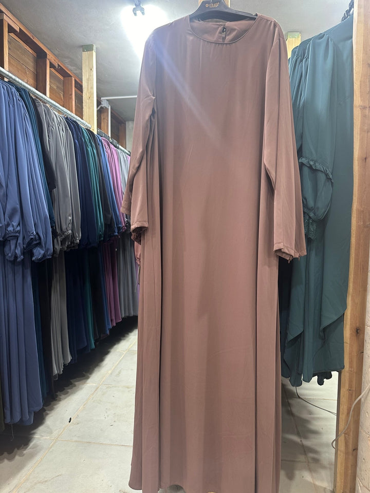 فستان بيسك ( اساس ) لون نود طويل المدينه - Lavia