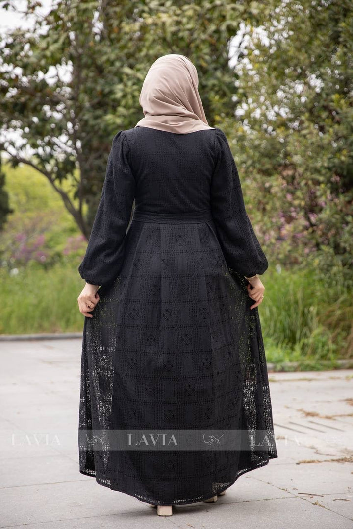 فستان إسلام لون اسود - Lavia
