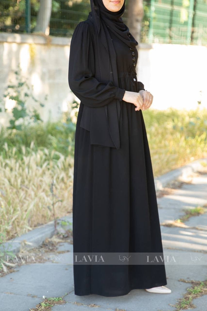 فستان حشمة لون اسود 🖤 - Lavia