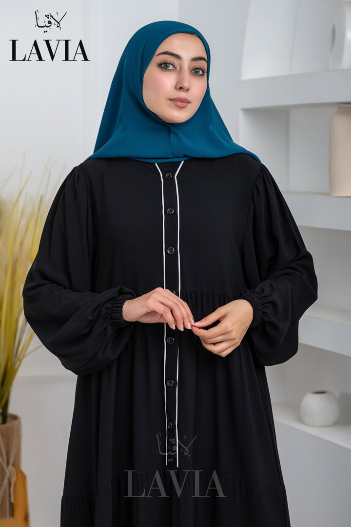 فستان جنة الشرعي لون اسود - Lavia