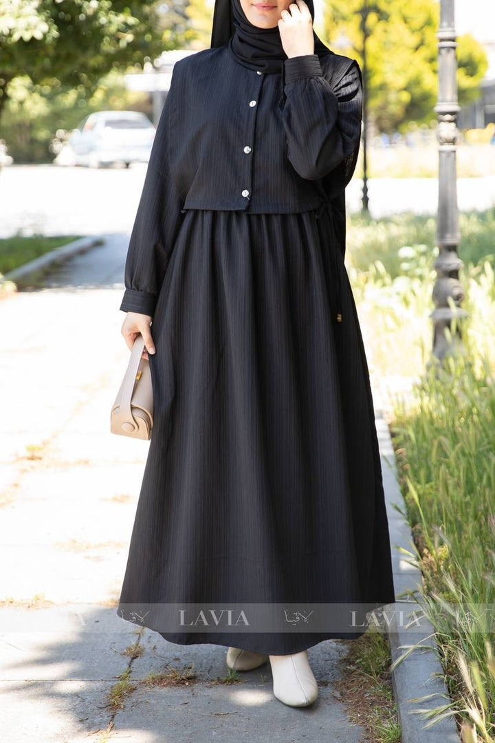 فستان جنان اسود - Lavia