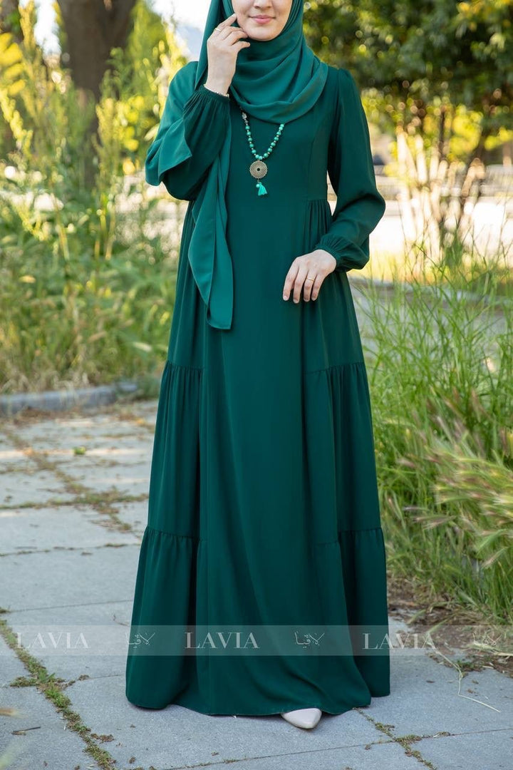 فستان خاشعة لون اخضر 📿🧕 - Lavia
