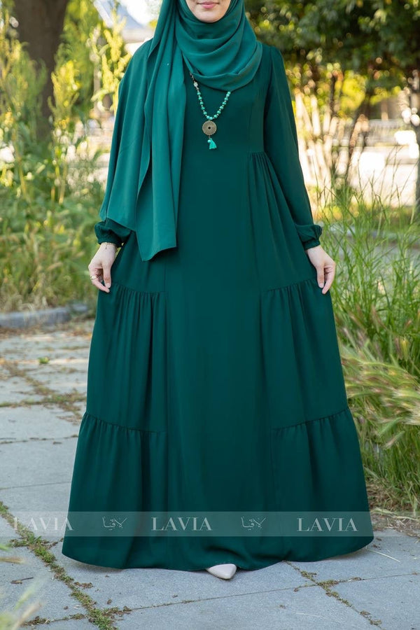 فستان خاشعة لون اخضر 📿🧕 - Lavia
