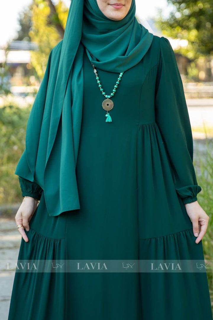 فستان خاشعة لون اخضر 📿🧕 - Lavia