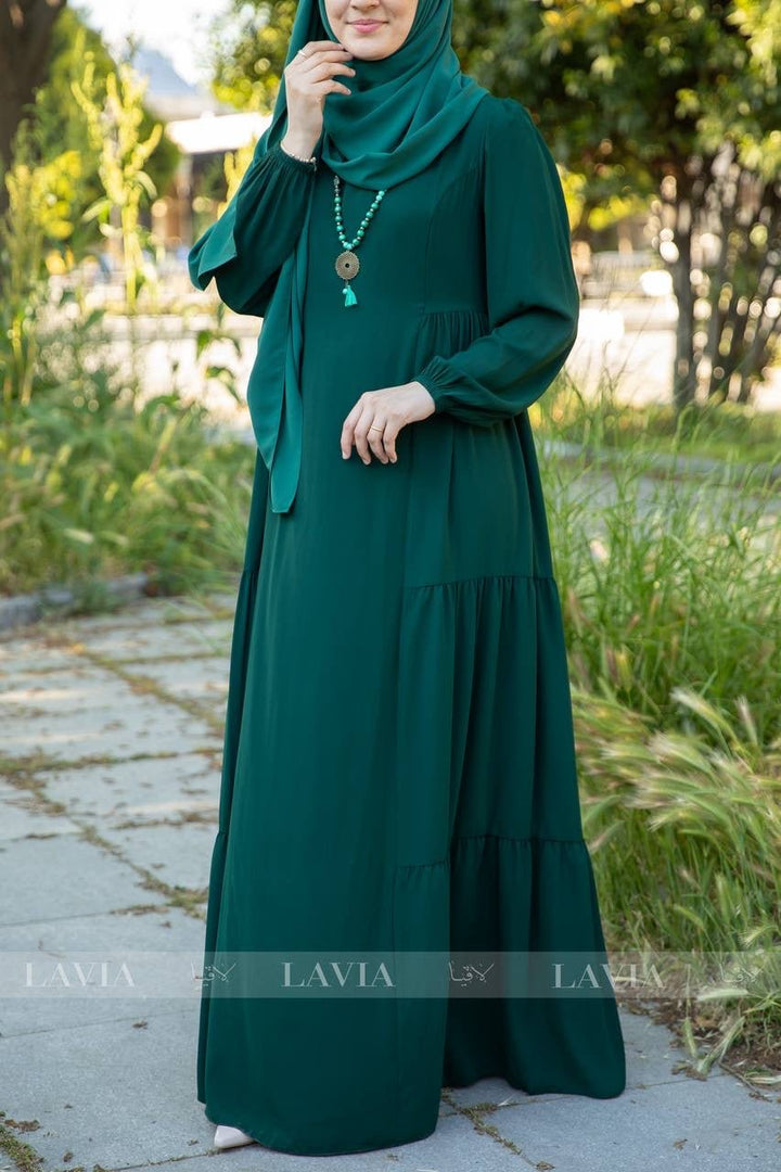 فستان خاشعة لون اخضر 📿🧕 - Lavia