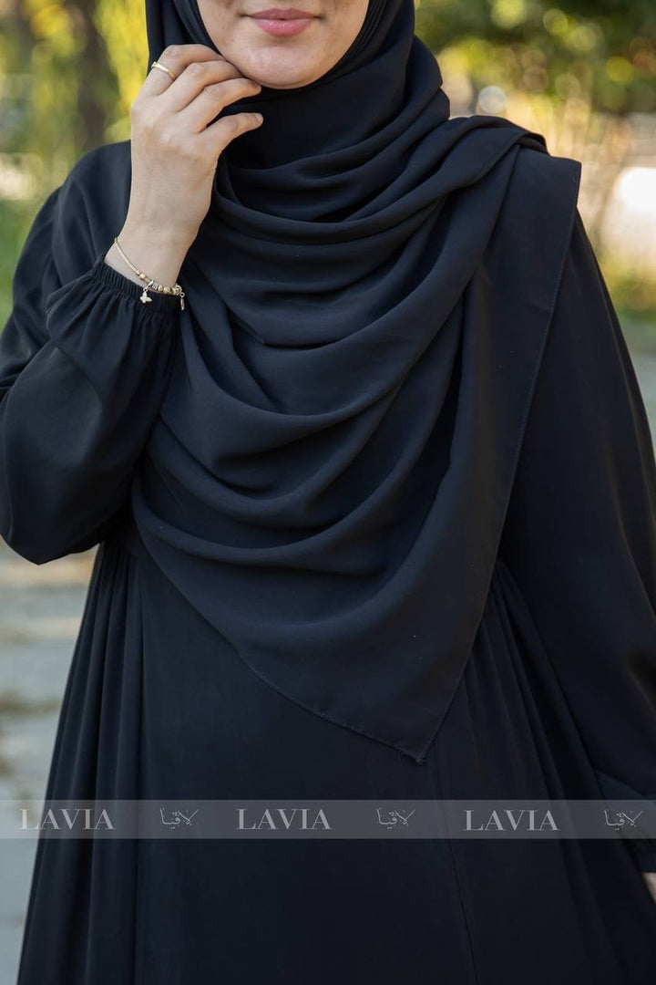 فستان خاشعة لون اسود 📿🧕 - Lavia