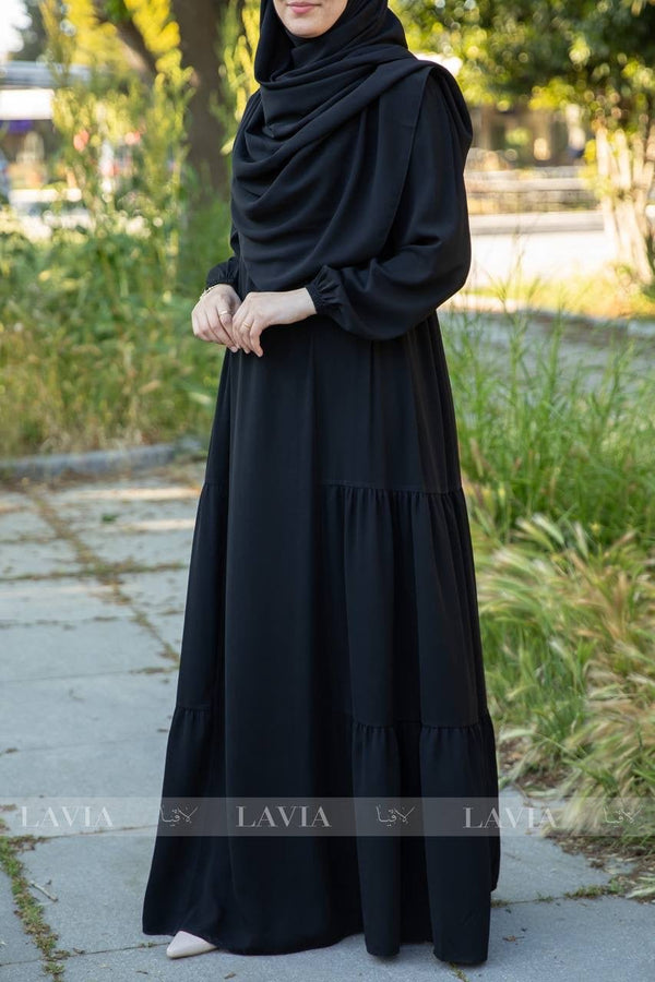 فستان خاشعة لون اسود 📿🧕 - Lavia