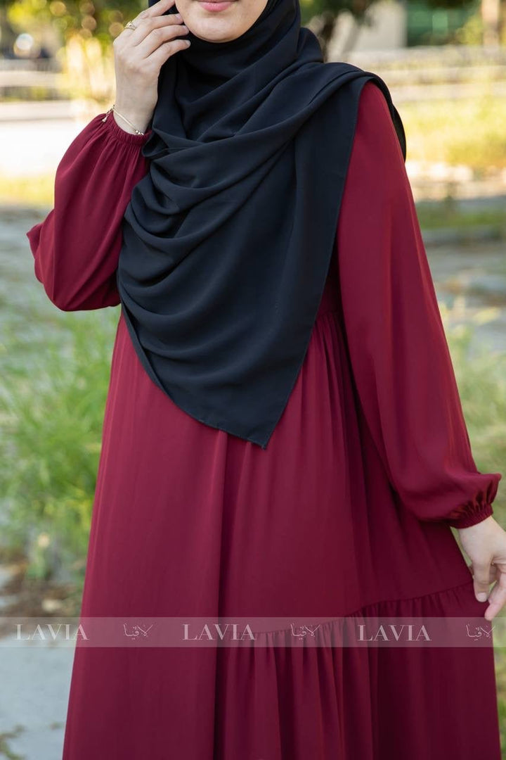 فستان خاشعة لون خمري 📿🧕 - Lavia