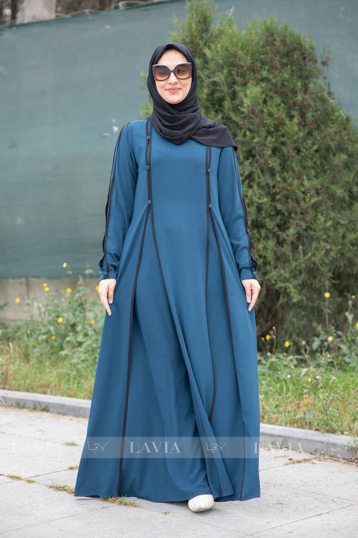 فستان وقار بترولي - Lavia
