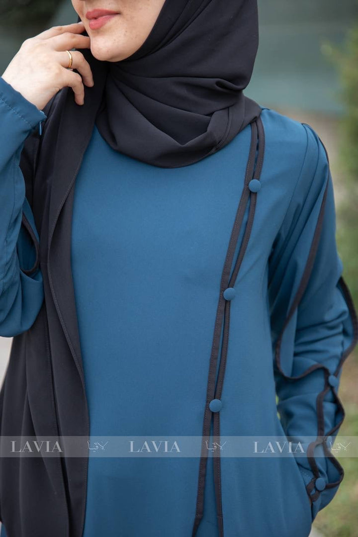 فستان وقار بترولي - Lavia