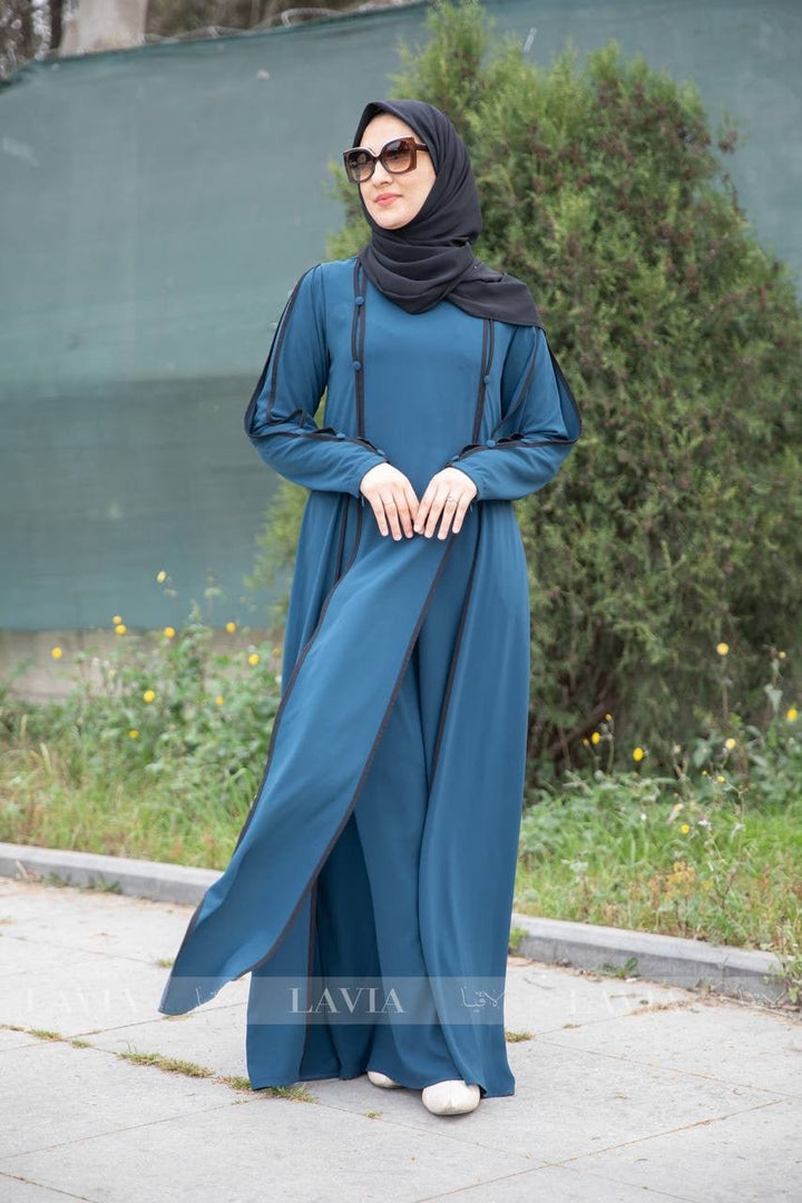 فستان وقار بترولي - Lavia