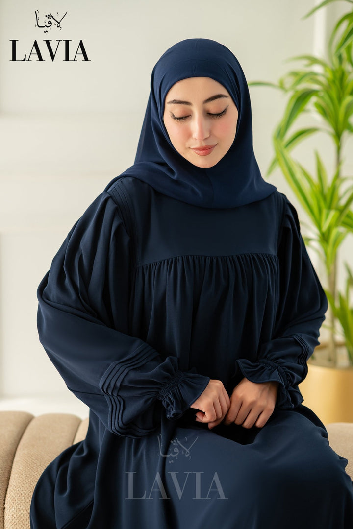 فستان رضى الشرعي لون كحلي - Lavia