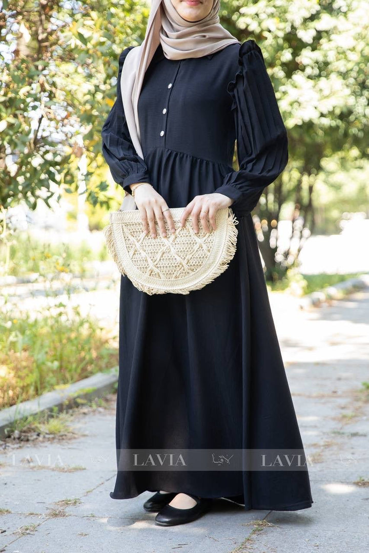 فستان شذى لون اسود - Lavia