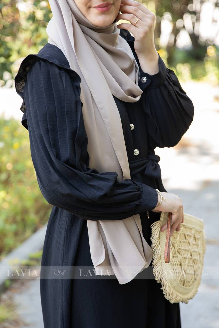 فستان شذى لون اسود - Lavia