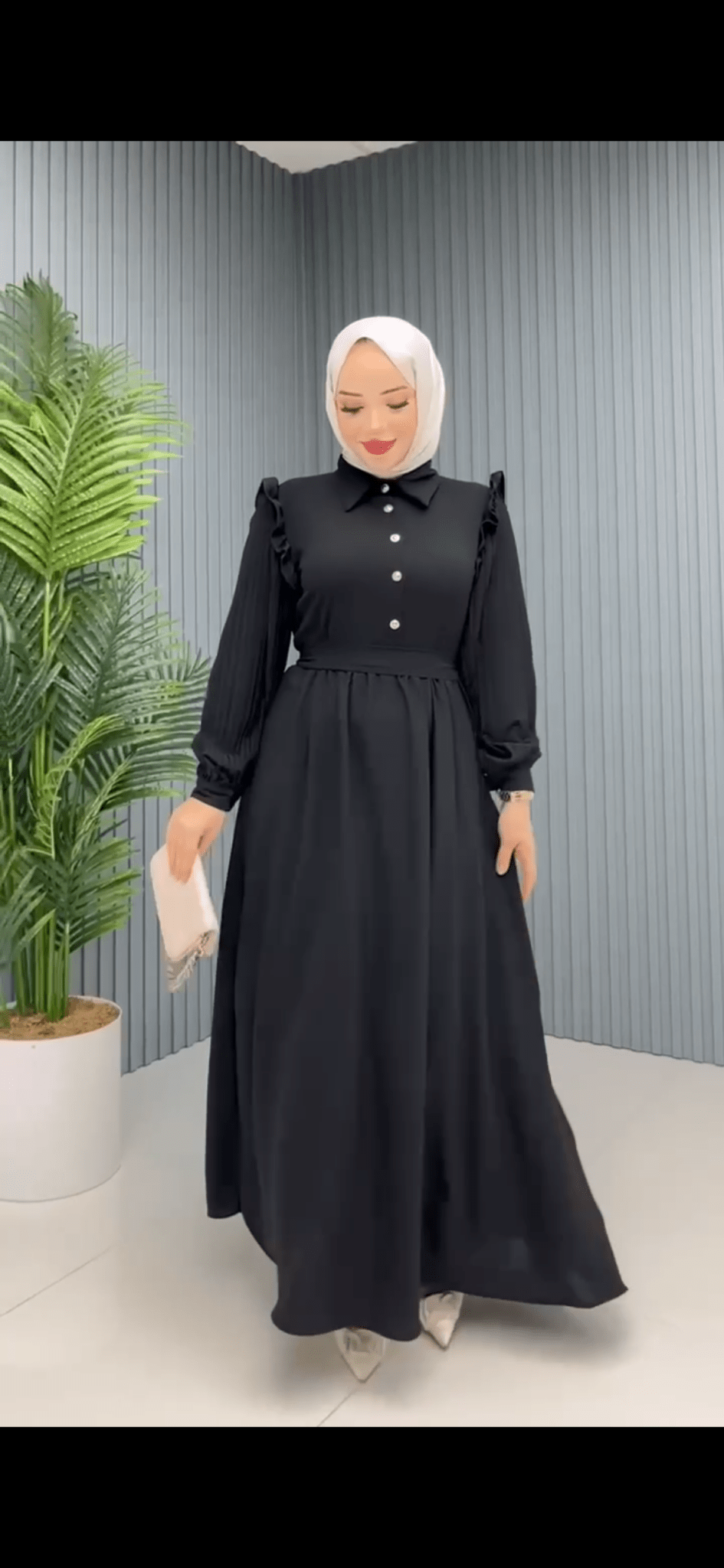فستان شذى لون اسود - Lavia