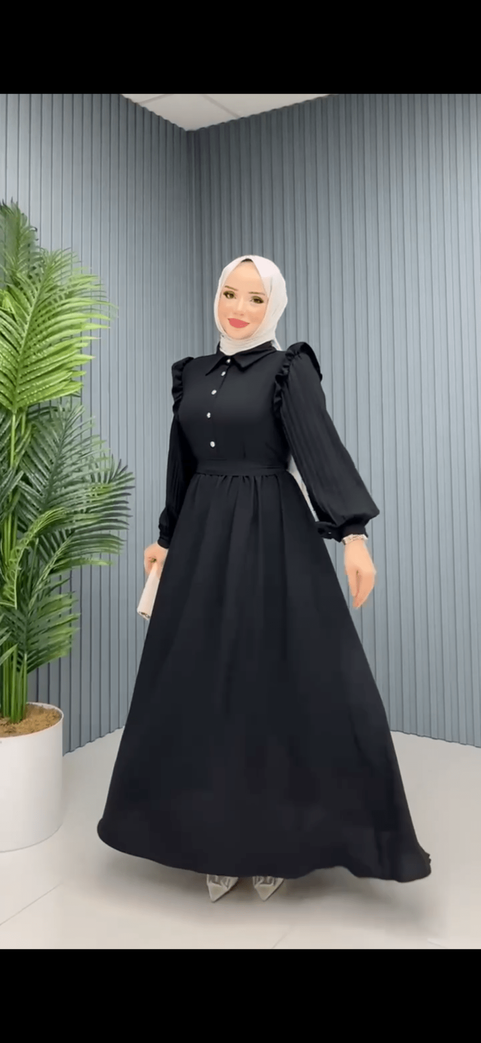فستان شذى لون اسود - Lavia