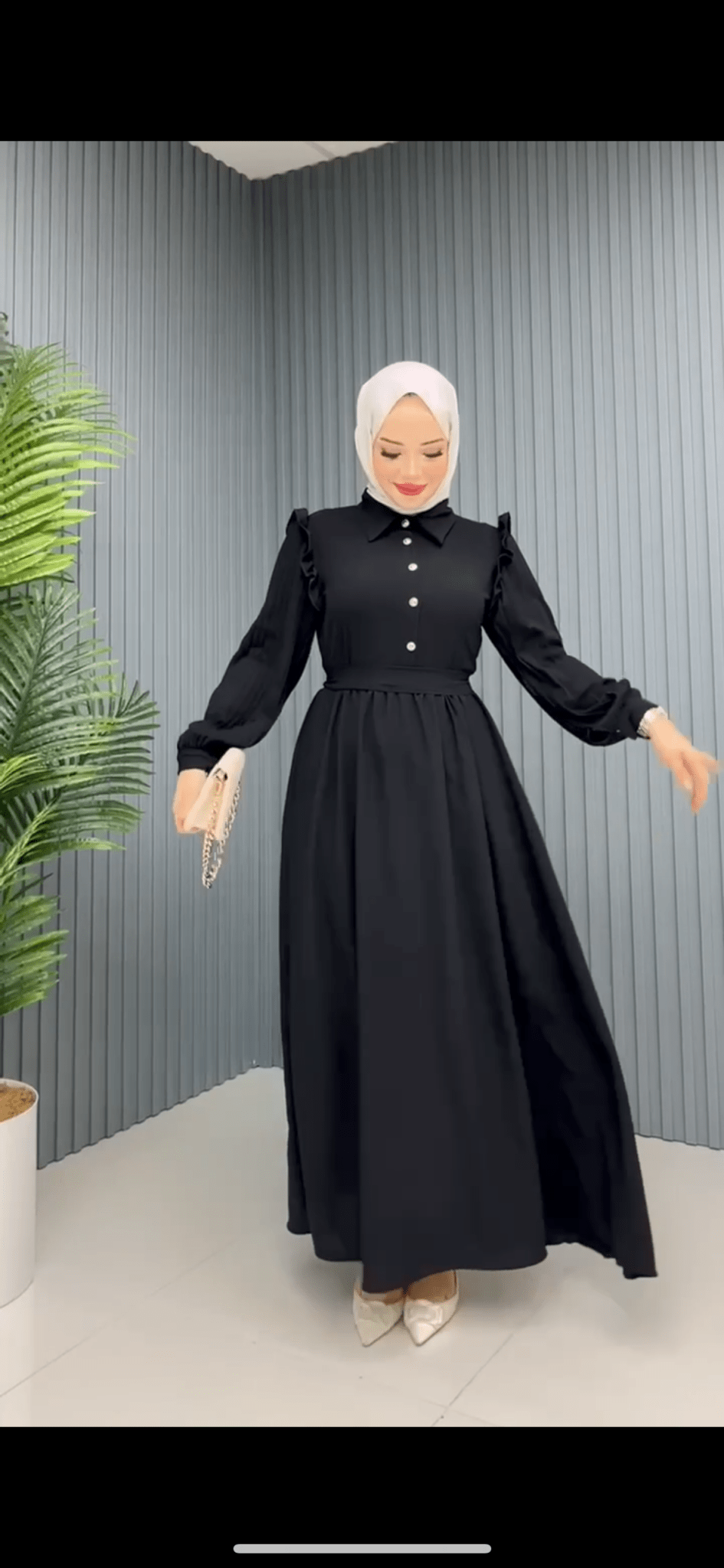 فستان شذى لون اسود - Lavia