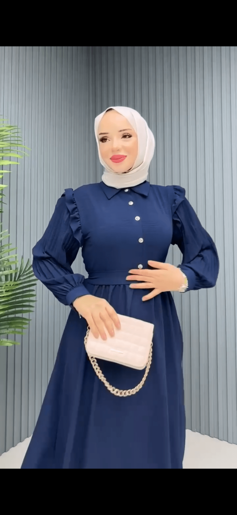 فستان شذى لون كحلي - Lavia