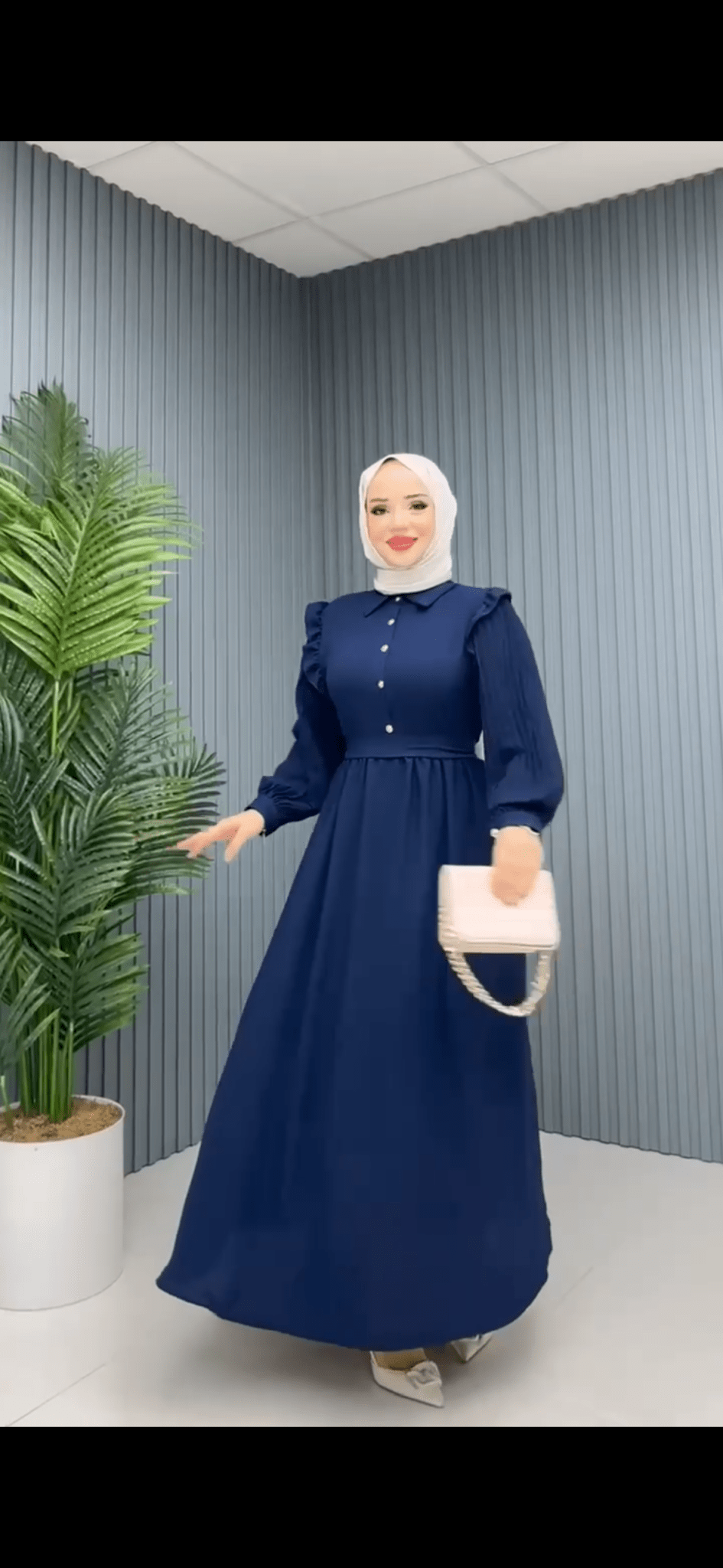 فستان شذى لون كحلي - Lavia