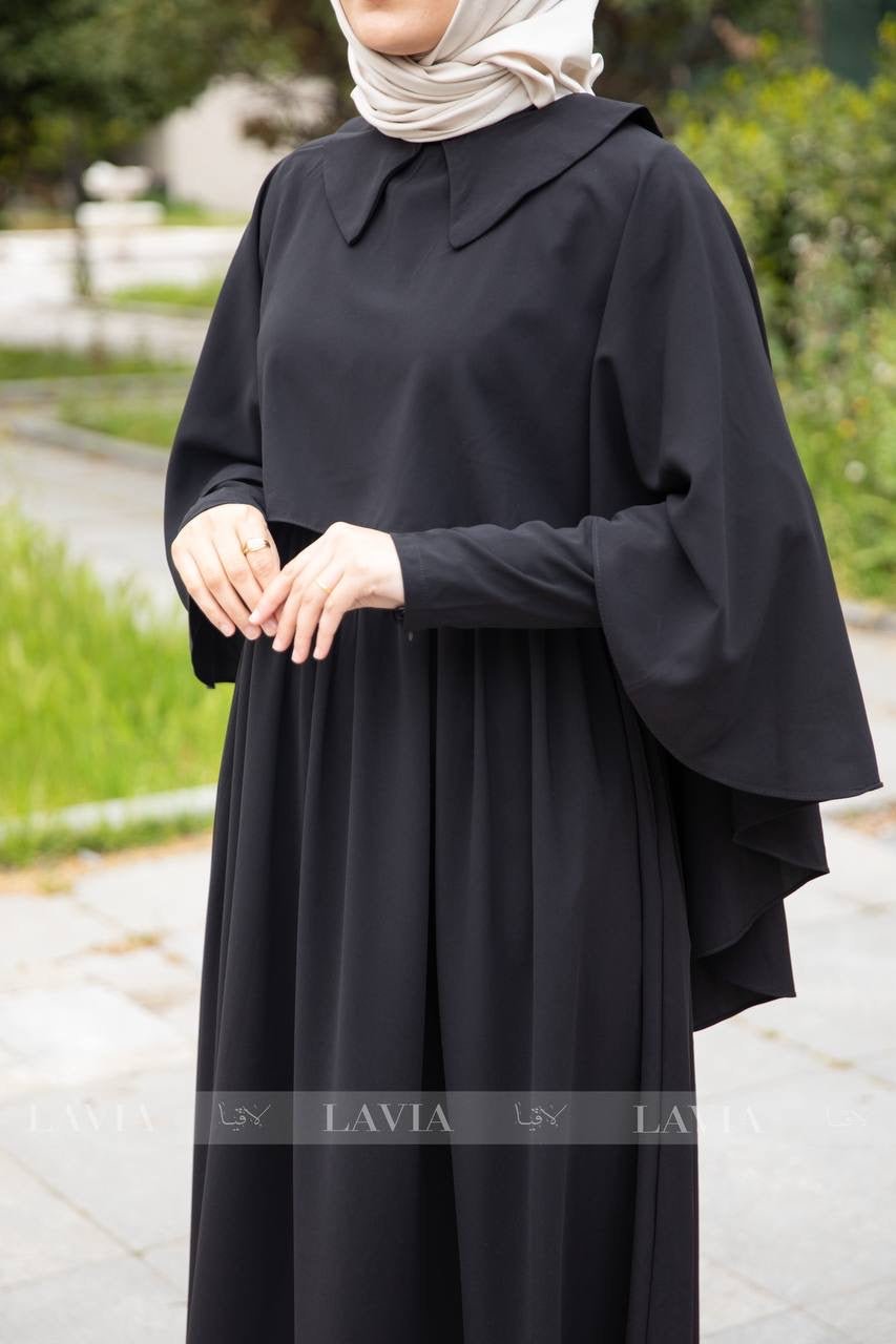فستان تقوى لون اسود – لمسة أنوثة وأناقة راقية - Lavia