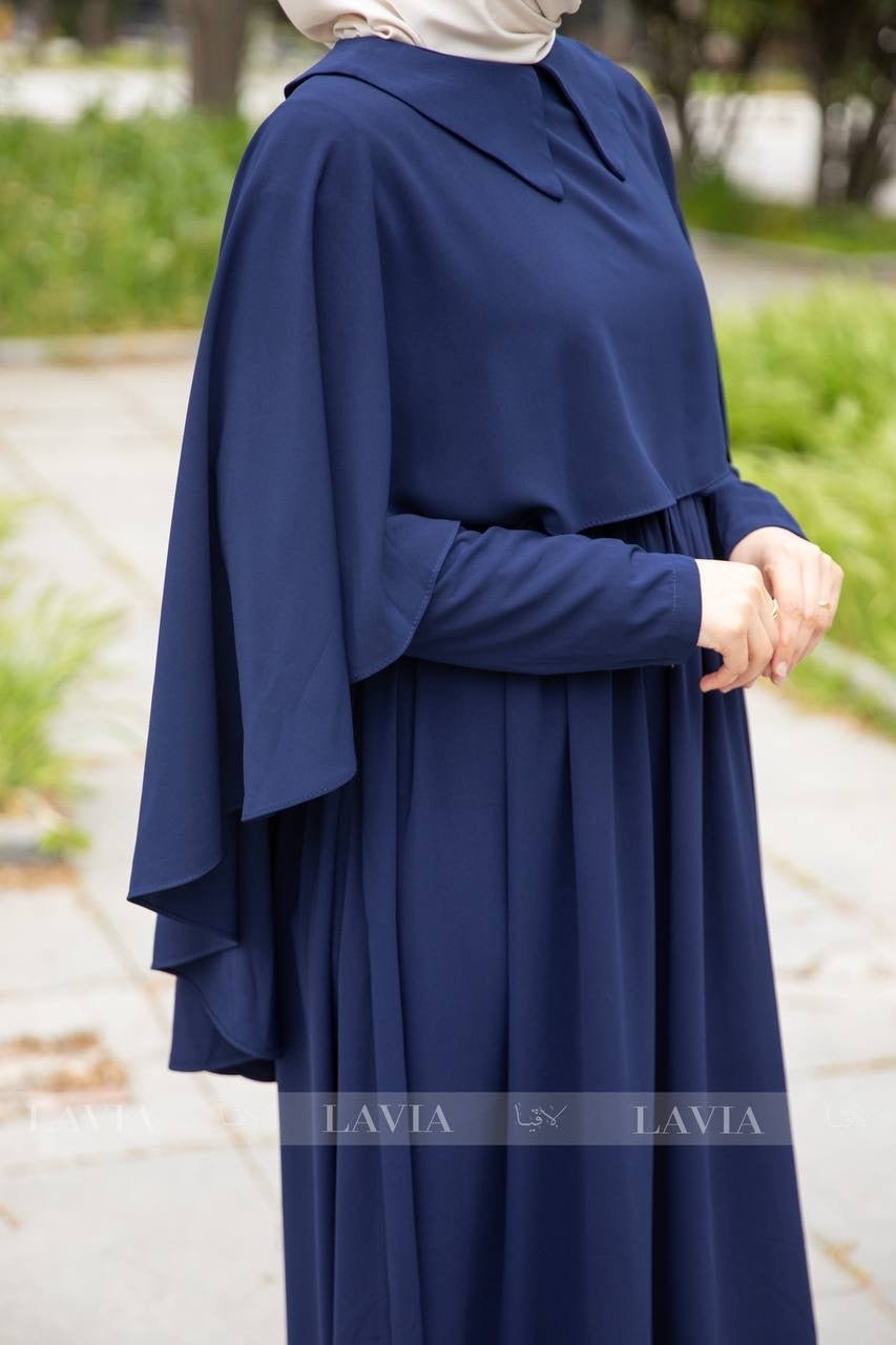 فستان تقوى لون كحلي – لمسة أنوثة وأناقة راقية - Lavia