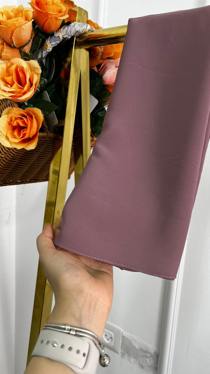 حجاب مستطيل قماش المدينة مميز لون زهر ليلكي - Lavia