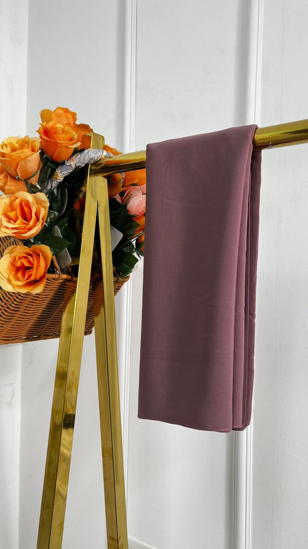 حجاب مستطيل قماش المدينة مميز لون زهر ليلكي - Lavia