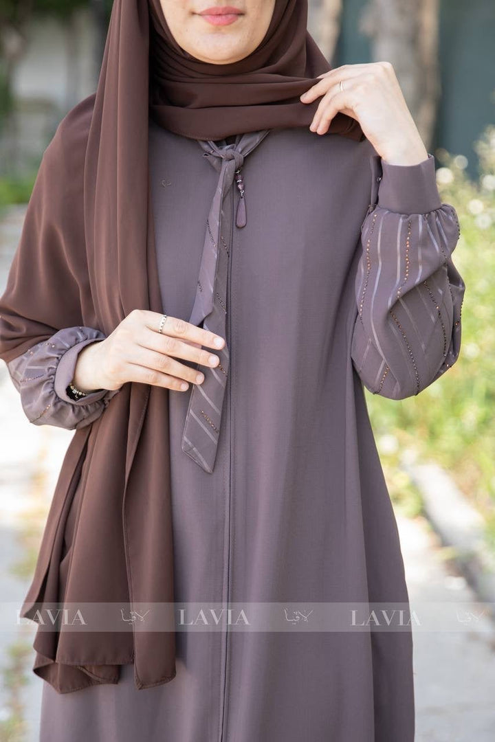 جلباب سيرة لون نود - Lavia