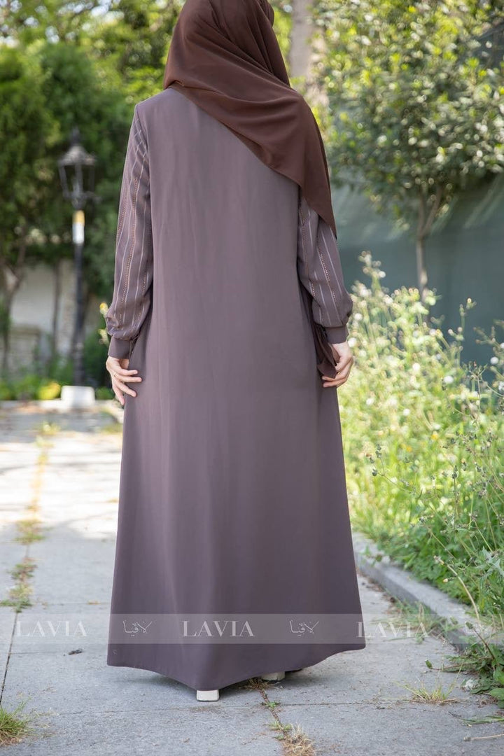 جلباب سيرة لون نود - Lavia
