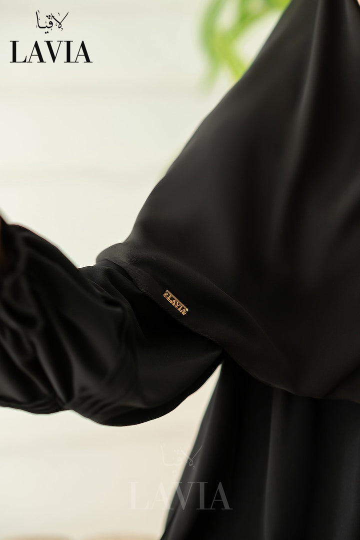 خمار لاڤيا المقدسي – بدون دبابيس | لون اسود - Lavia