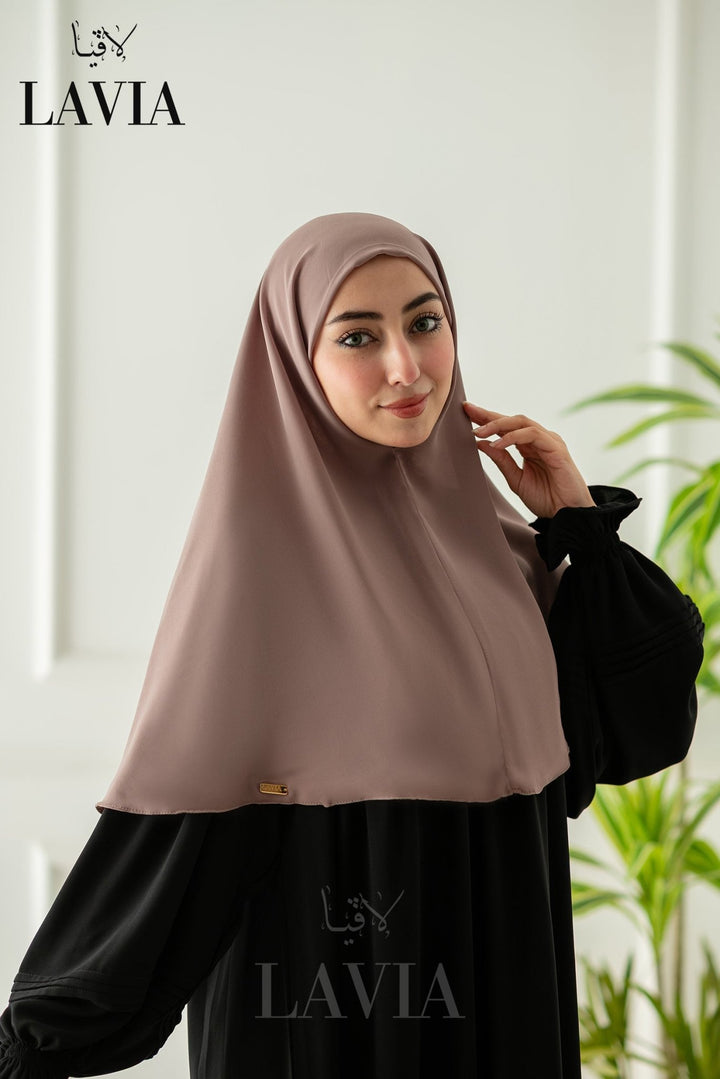 خمار لاڤيا المقدسي – بدون دبابيس | لون نود - Lavia