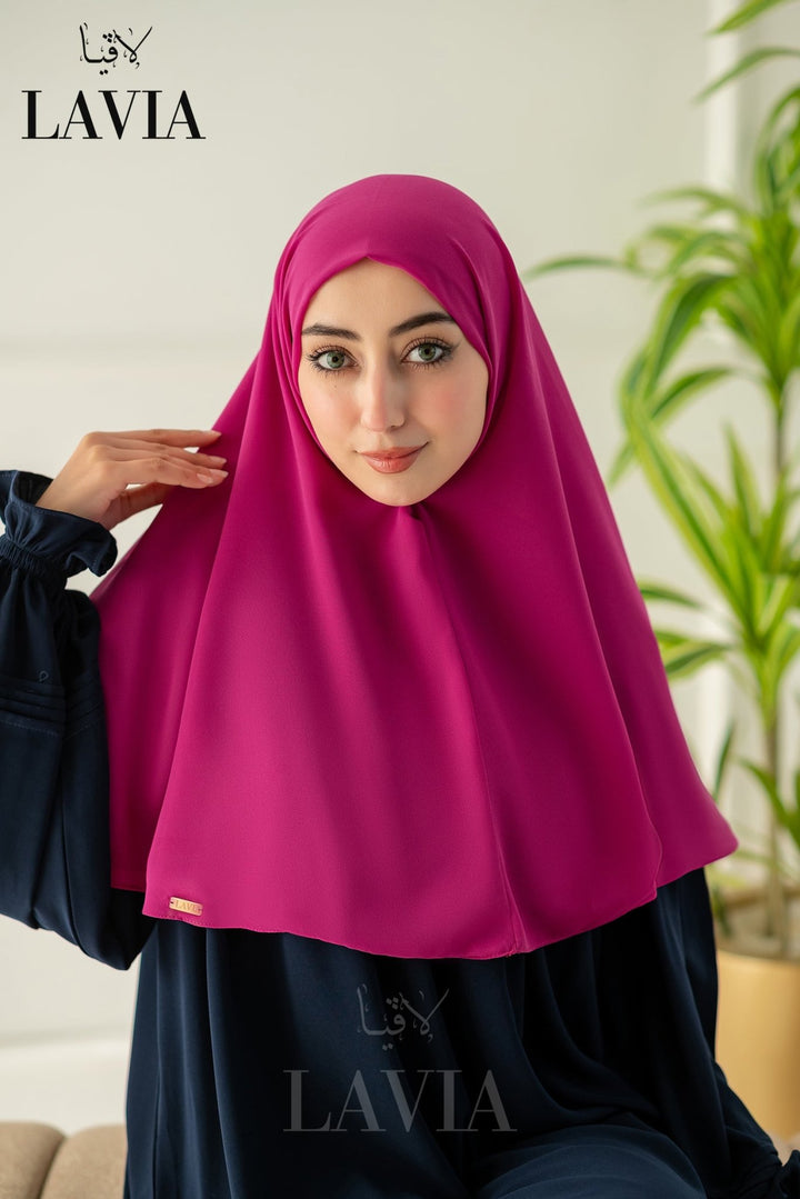 خمار لاڤيا المقدسي – بدون دبابيس | لون توتي - Lavia