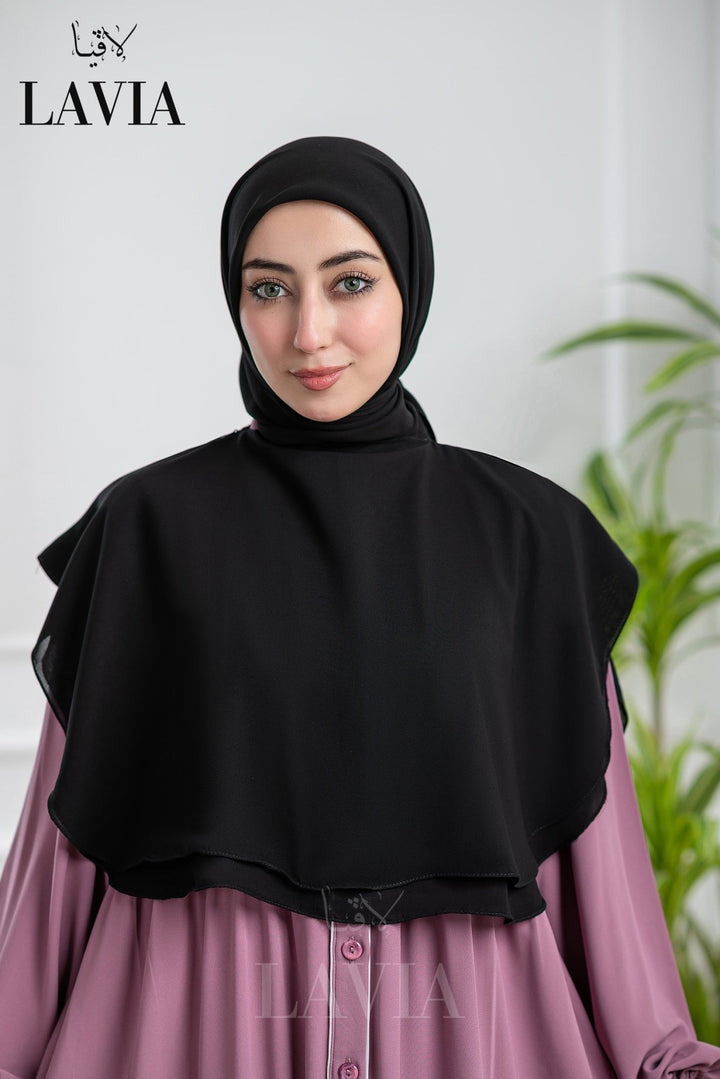 خمار لاڤيا الذكي لون اسود – قطعتين بتصميم عملي وأناقة راقية - Lavia