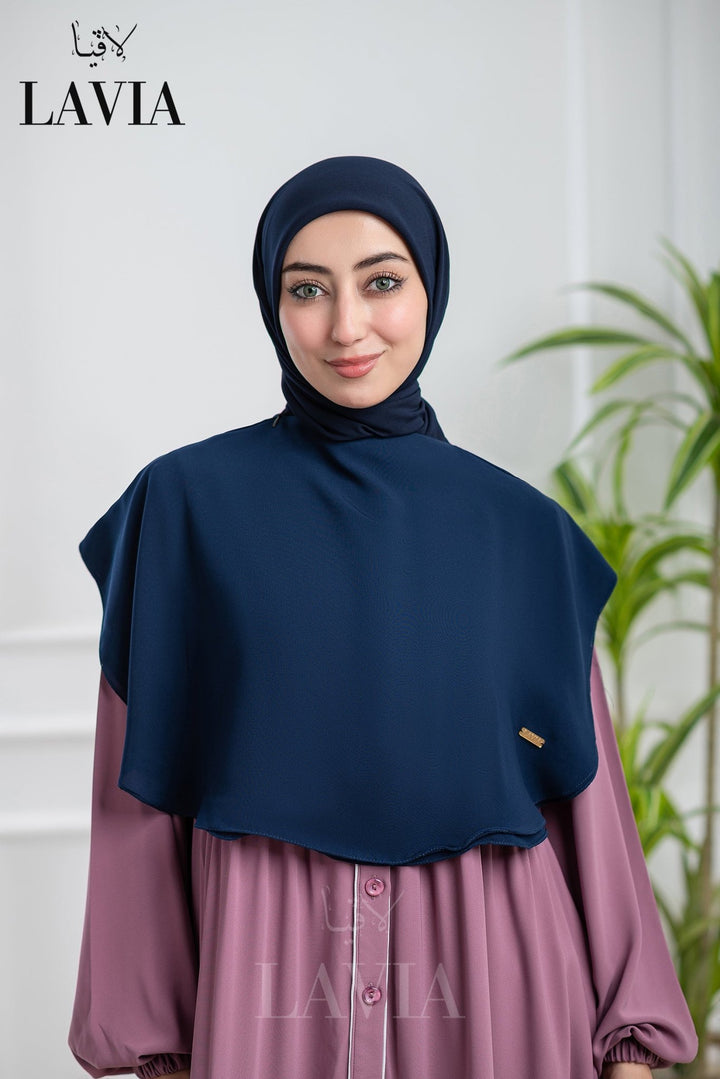 خمار لاڤيا الذكي لون كحلي – قطعتين بتصميم عملي وأناقة راقية - Lavia