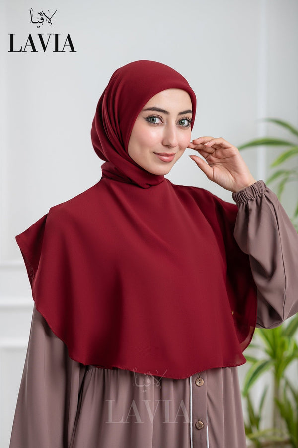 خمار لاڤيا الذكي لون خمري – قطعتين بتصميم عملي وأناقة راقية - Lavia
