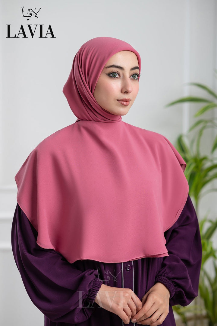 خمار لاڤيا الذكي لون وردي مائل للفوشيا – قطعتين بتصميم عملي وأناقة راقية - Lavia
