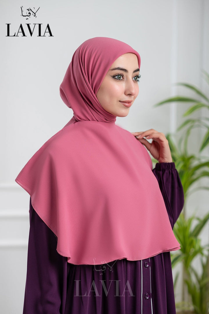 خمار لاڤيا الذكي لون وردي مائل للفوشيا – قطعتين بتصميم عملي وأناقة راقية - Lavia