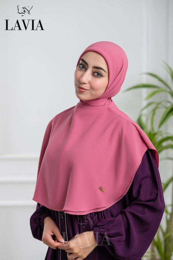 خمار لاڤيا الذكي لون وردي مائل للفوشيا – قطعتين بتصميم عملي وأناقة راقية - Lavia