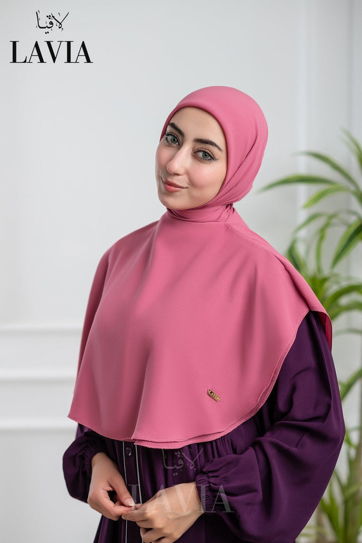 خمار لاڤيا الذكي لون وردي مائل للفوشيا – قطعتين بتصميم عملي وأناقة راقية - Lavia