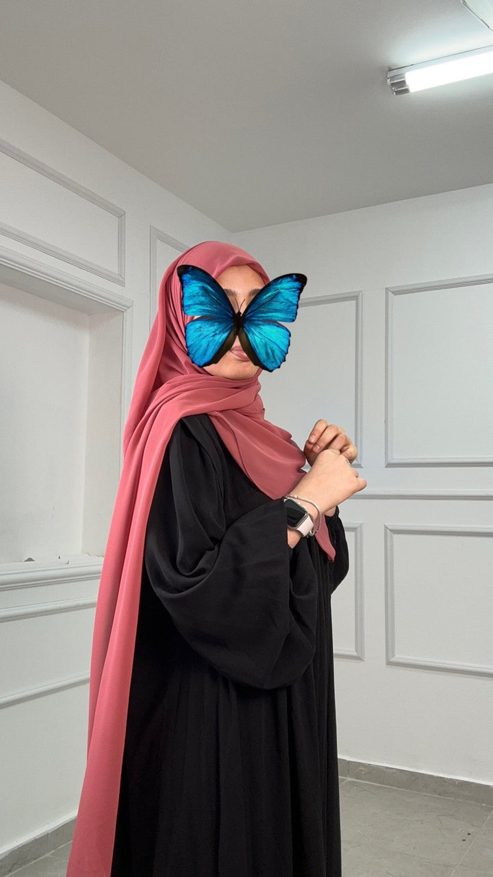 خمار ماليزي 150/150 قماش جورجيت طبي بجودة ممتازة خمري - Lavia