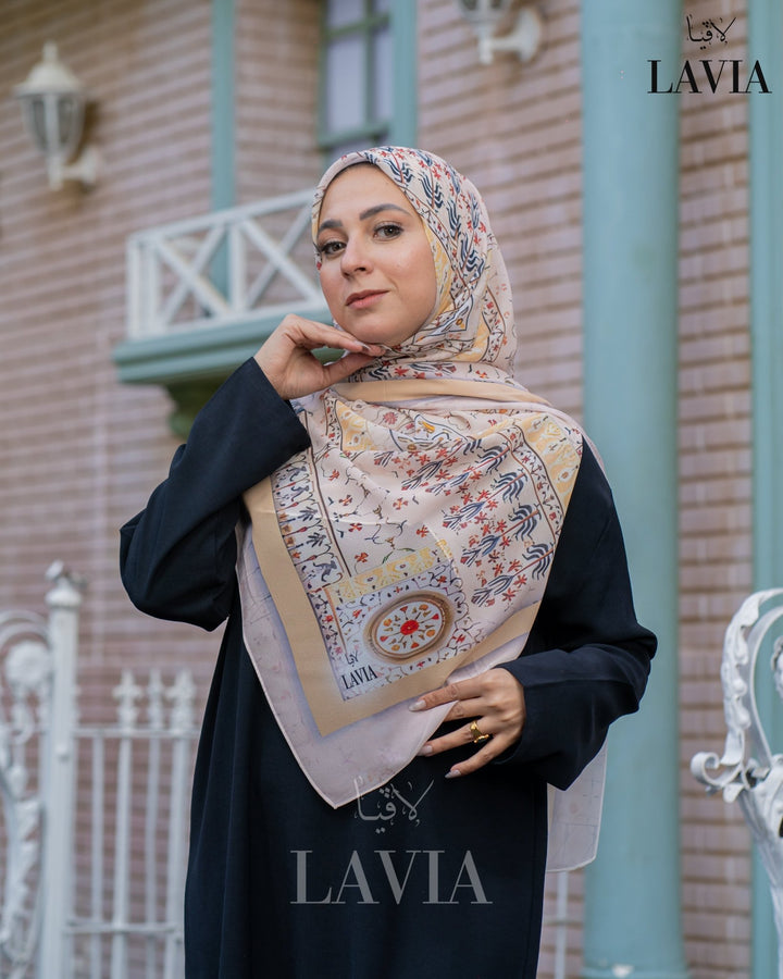 🖤 خمار ماليزي فاخر من جورجيت مطبوع – إصدار 2025 🖤 - Lavia