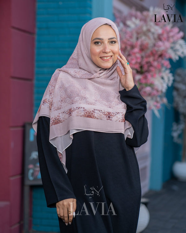 🖤 خمار ماليزي فاخر من جورجيت مطبوع – إصدار 2025 🖤 - Lavia