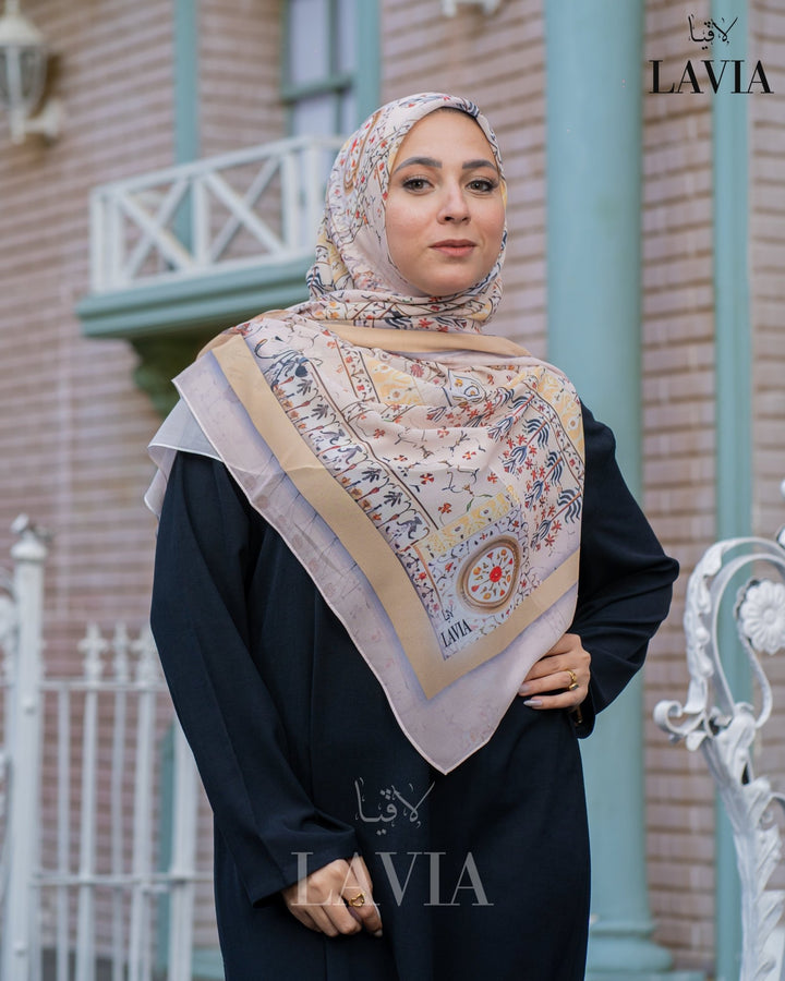 🖤 خمار ماليزي فاخر من جورجيت مطبوع – إصدار 2025 🖤 - Lavia