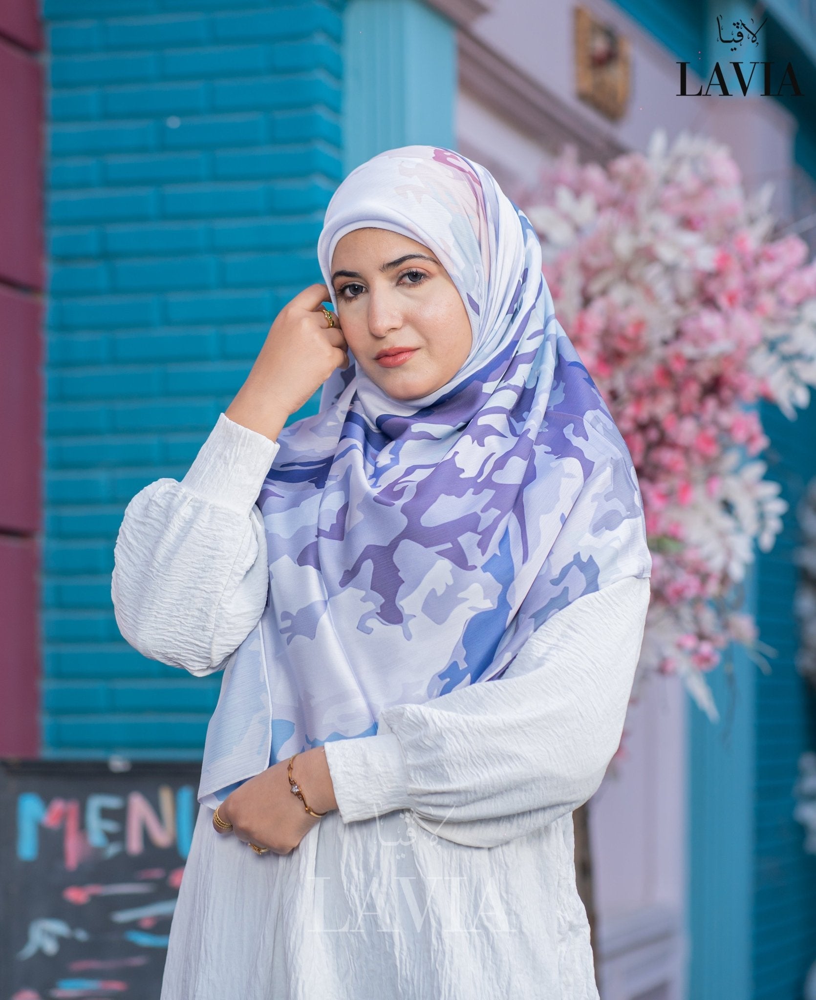 خمار ماليزي حرير ساتان فخم - Lavia