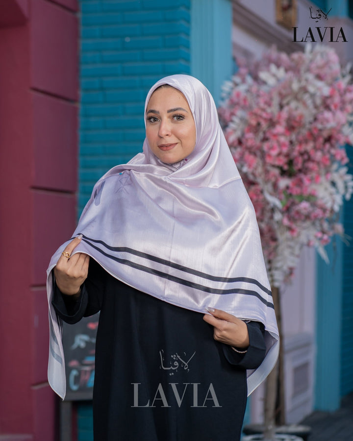 خمار ماليزي حرير ساتان فخم - Lavia