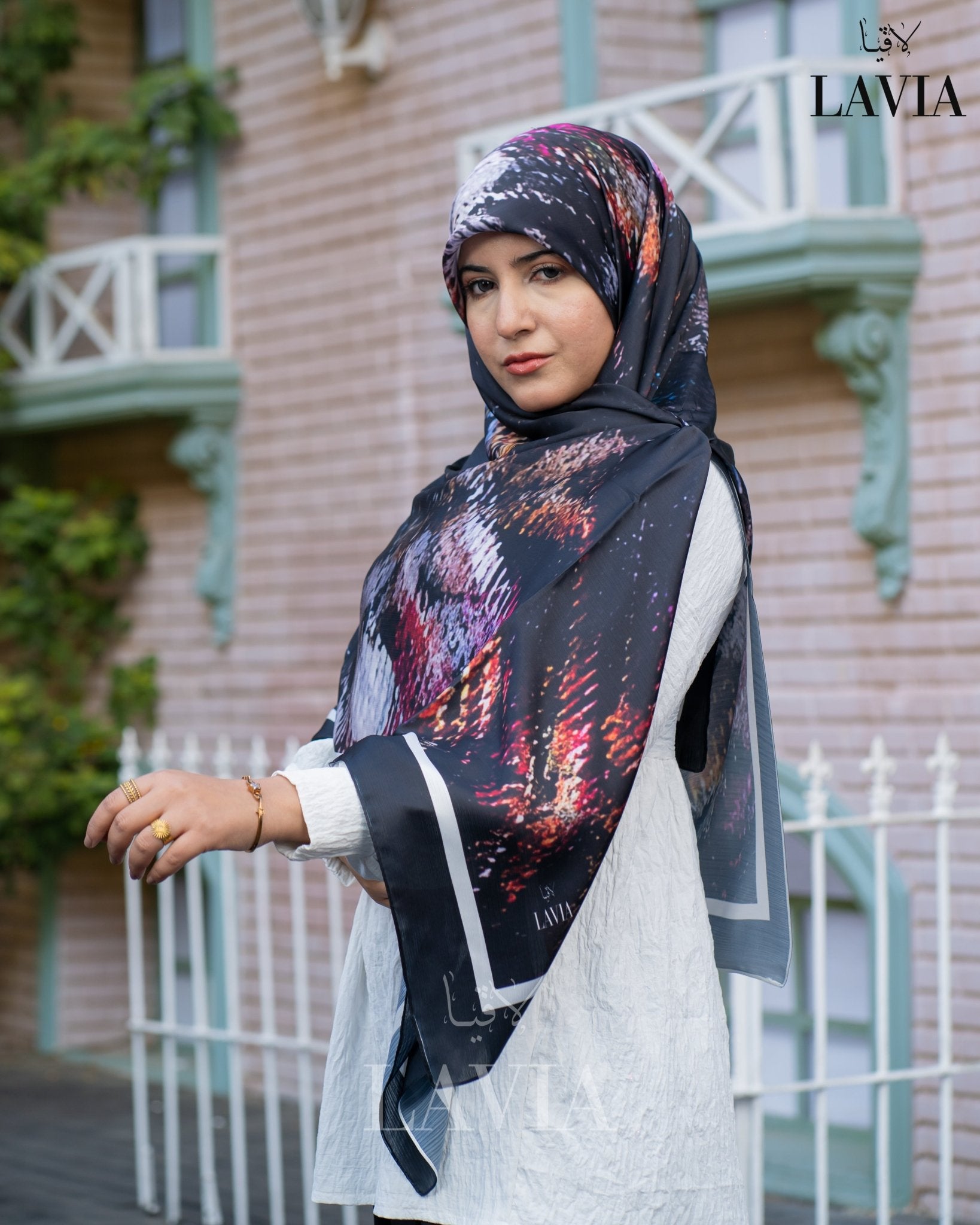 خمار ماليزي حرير ساتان فخم - Lavia