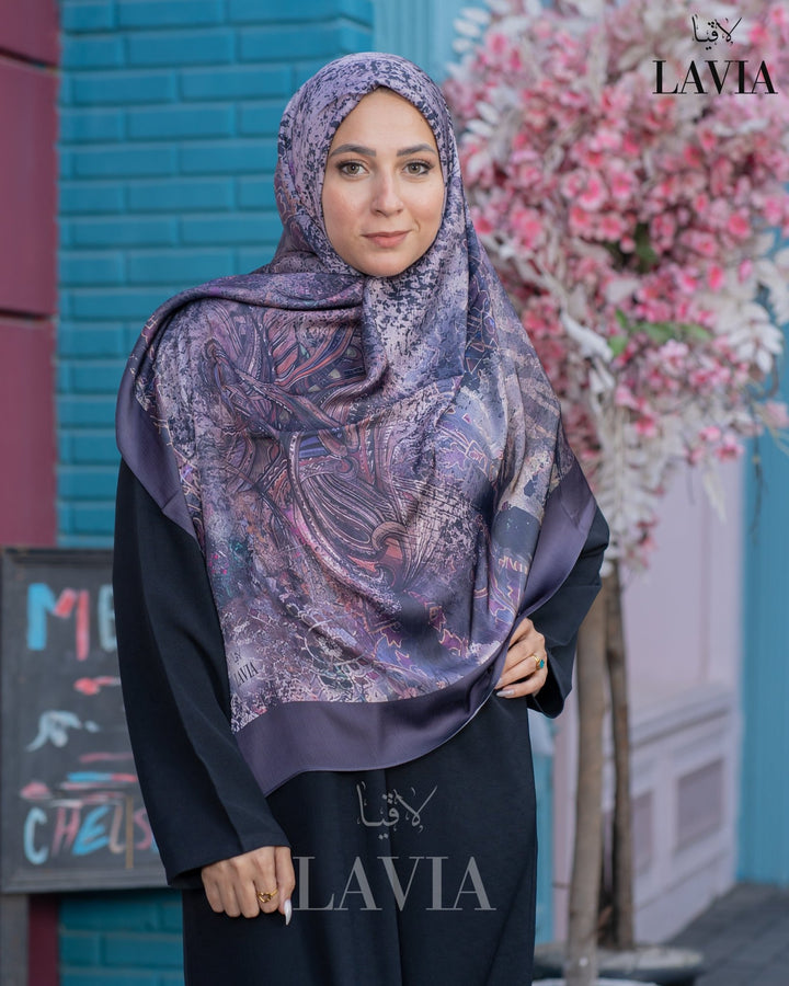 خمار ماليزي حرير ساتان فخم - Lavia