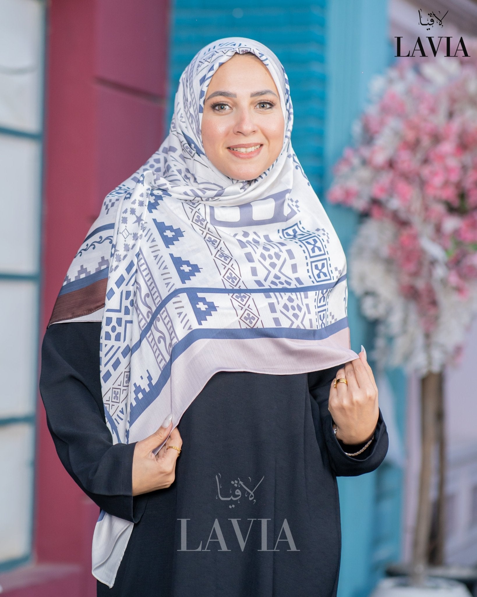 خمار ماليزي حرير ساتان فخم - Lavia