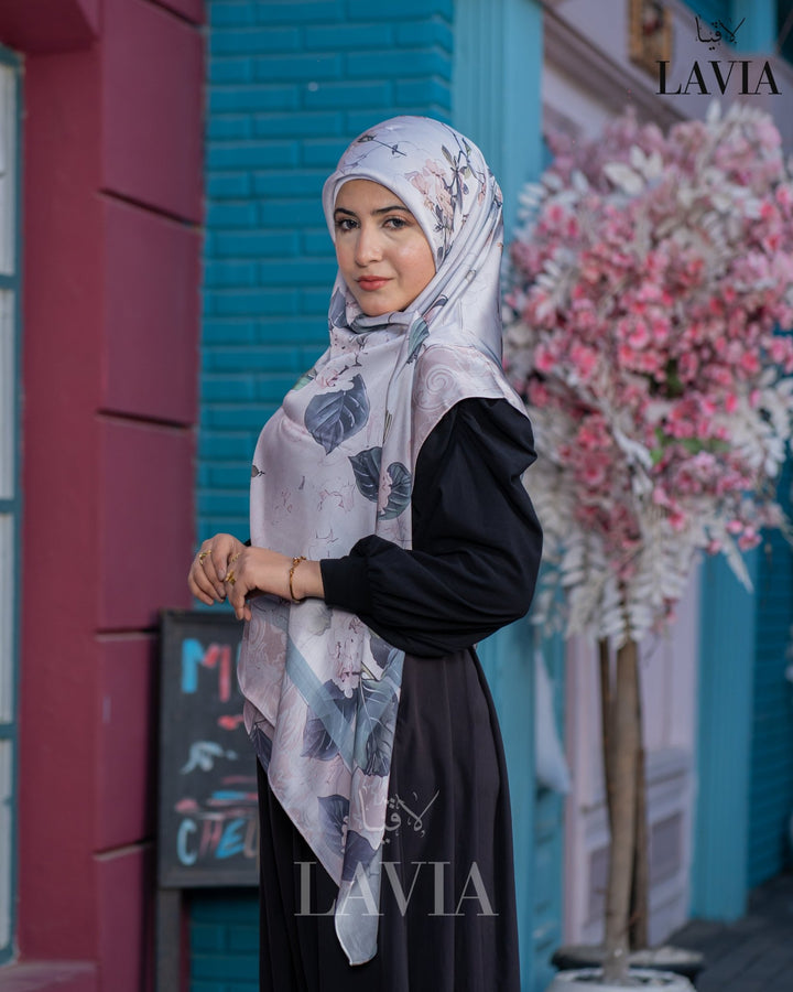 خمار ماليزي حرير ساتان فخم - Lavia